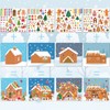 XZENTIRA 32 Sheets Gingerbread House DIY Christmas Stickers Make a