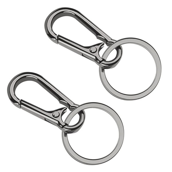GENSMILE Carabiner Key Ring Holder - 2 Pieces Key Ring
