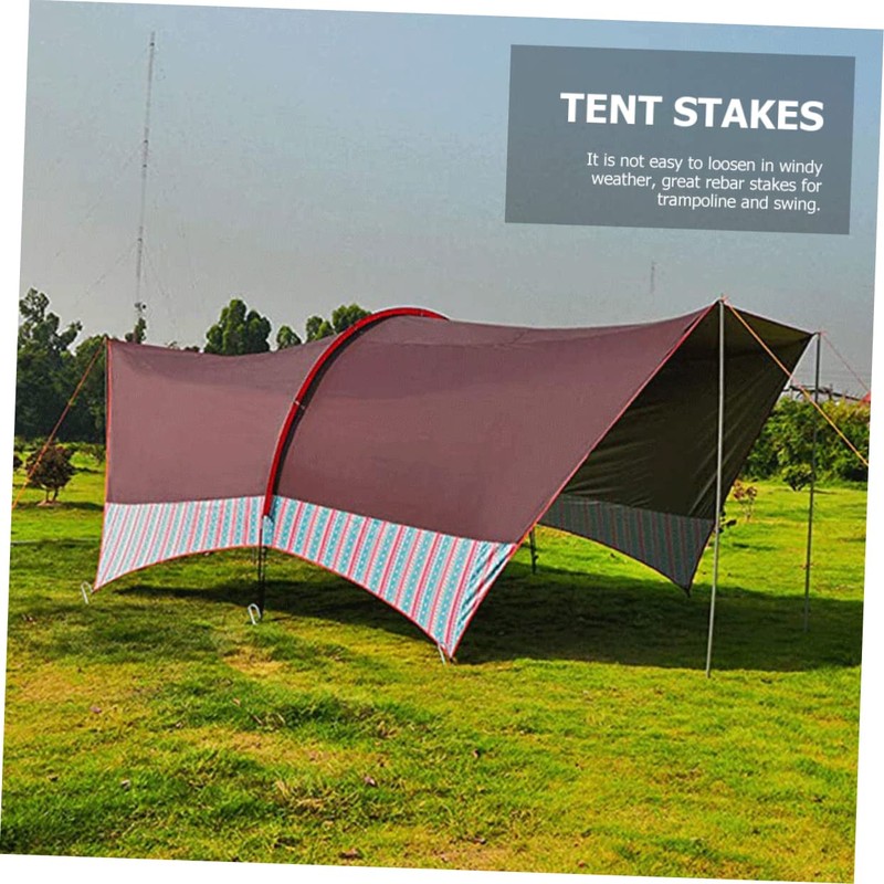 BIUDECO Heavy Duty Ground Stakes with for Trampoline and Swing