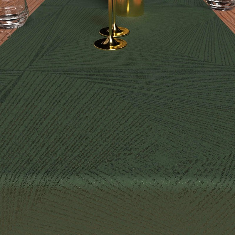 Luxury Green Table Runner 40 x 180 cm Soleil d'ocre