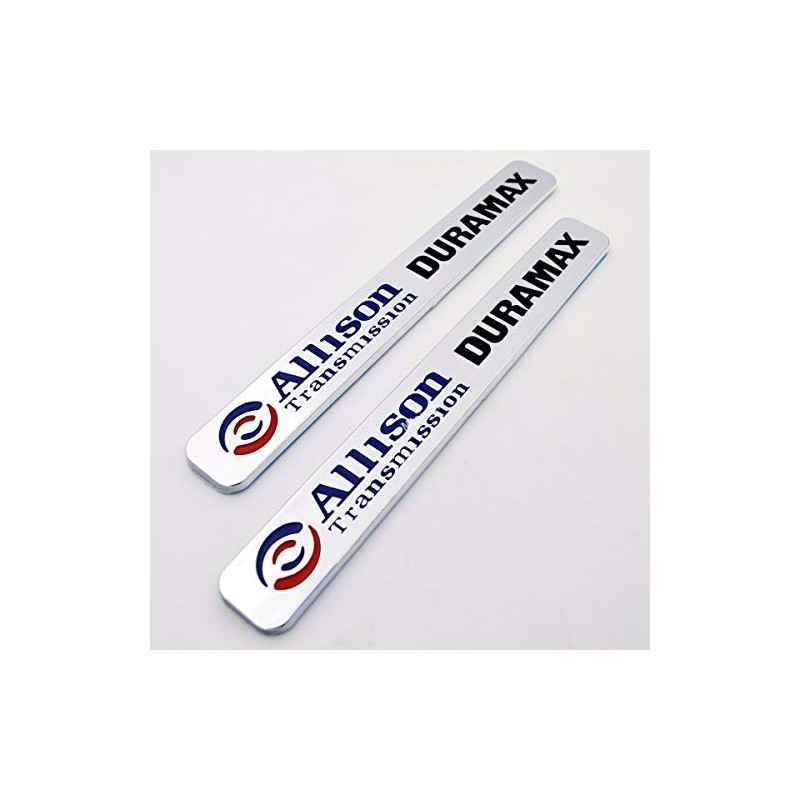 2x Allison Transmission Duramax Hood Emblem 3D Nameplate Badge Letter