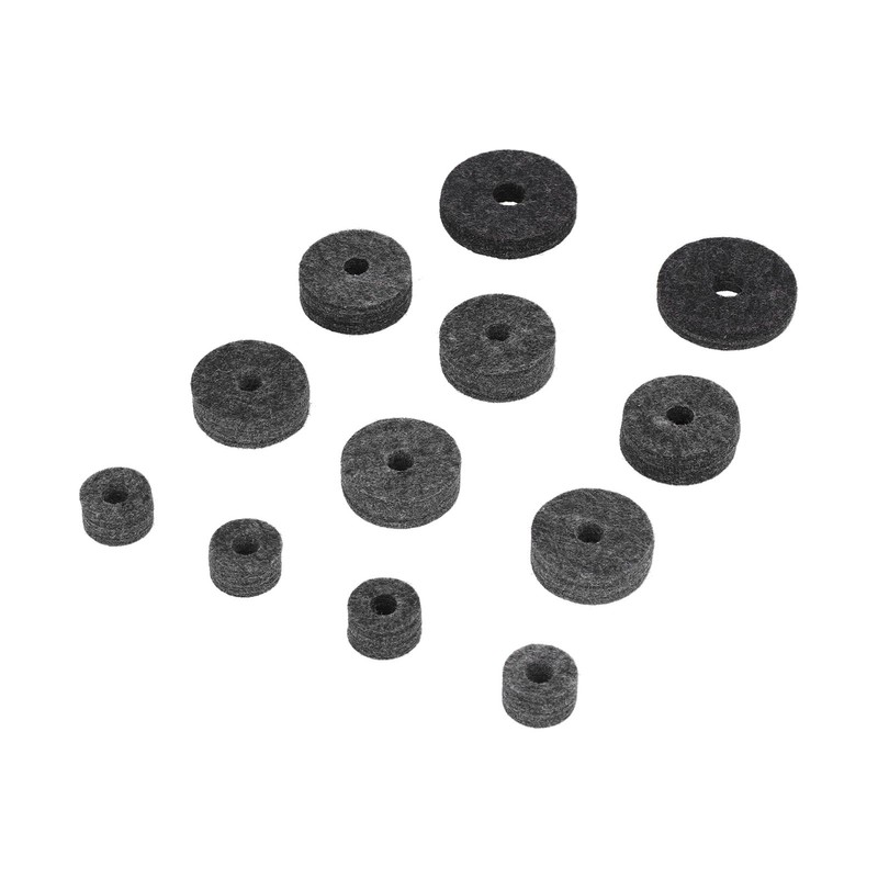 23Pcs Cymbal Felts Sets Stent Tube Clutch Wing Nuts Washer