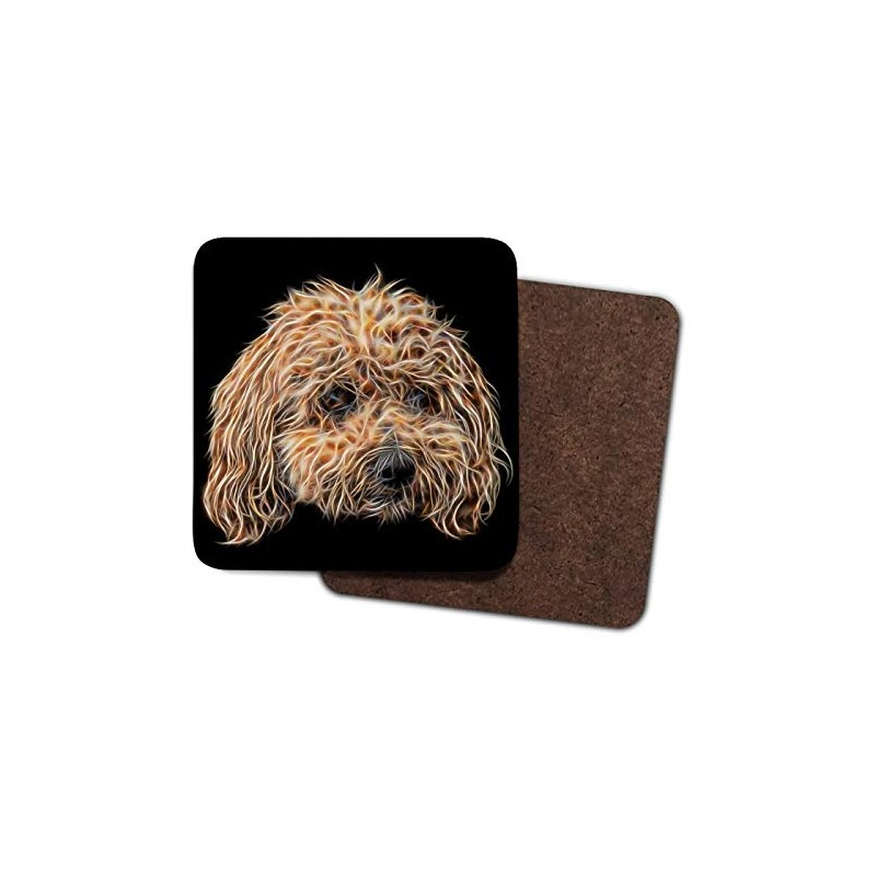 Fractal Artworks Poochon Coaster with Fractal Art Design #1-2