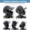 Awning for Pushchairs with UV Protection 50+, Universal Pram Awning