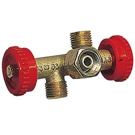 GOK Junction Valve 2 Outlets PS 4 Bar Regulating Valve Red