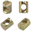60 PCS M6 M8 Barrel Nuts,Slotted Dowel Nuts for Furniture,Beds,and