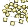 MECCANIXITY 50 Pcs 8mm Flat Back Acrylic Square Gems Rhinestones,
