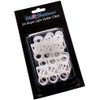 WeRChristmas Rope Light Gutter Hooks, White, Pack of 24, 4