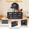 Yiomxhi Kitchen Utensil Holder for Worktop, Large 3 Compartments Cutlery