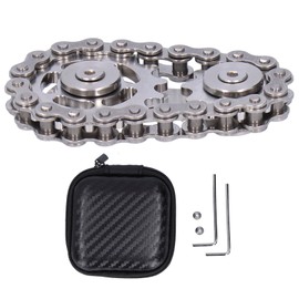 Gyroscope Sprockets Chains Flywheel Stress Relief Decompression Toys for Kids AdultsStainless Steel