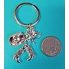 Unbranded Western Cowboy Boots Hat Horse Charm Keyring Keychain Silver