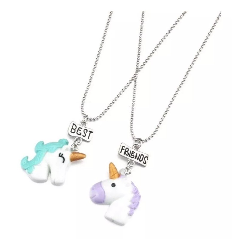 Veraly Collar Unicornio Mejores Amigos Best Friends Regalo Calidad
