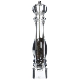 Peugeot - Nancy Manual Pepper Mill - Transparent Adjustable Grinder - Acrylic, Clear, 15 inches
