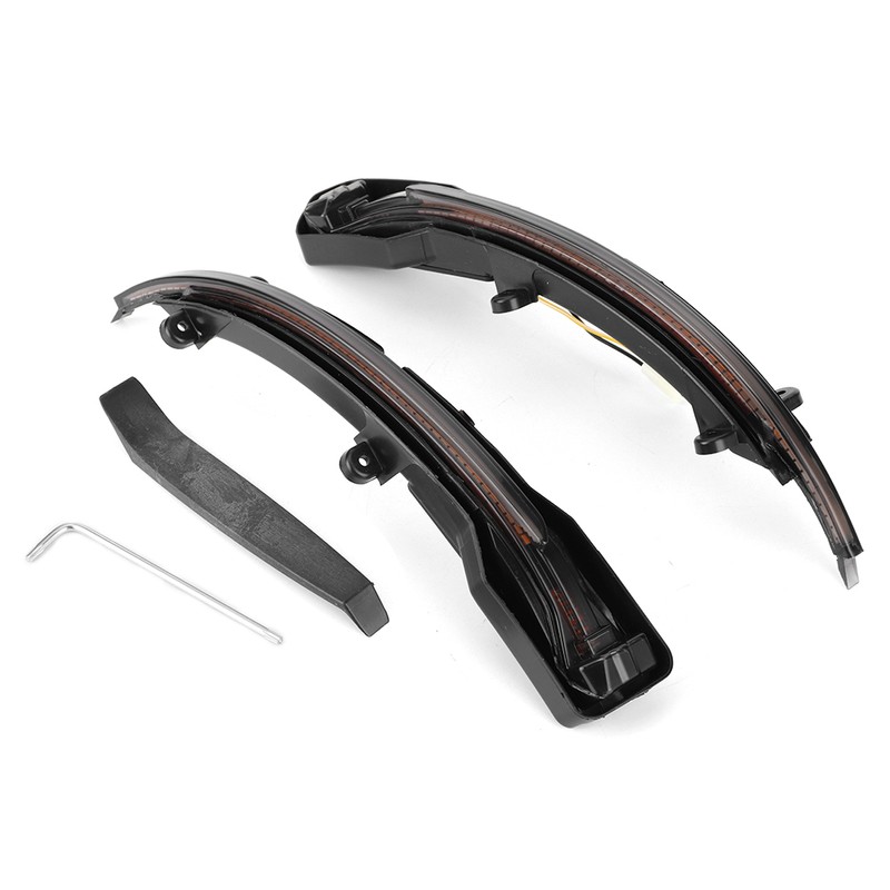 Rearview Backup Mirror Turn Signal Light Dynamic LED Indicator Fits