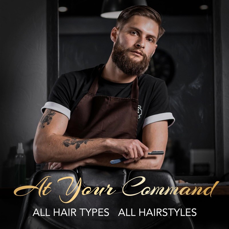 Hair Clippers for Men, Professional Cordless Barber Set with LED