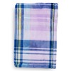 Vera Bradley Women's Fleece Plush Throw Blanket, Amethyst Plaid, 80
