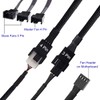 DKARDU 5 Pack Fan Splitter, Pwm 4 Pin 3 Pin