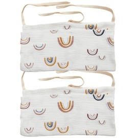 Baby Bed Organiser Hanging, Baby Bed Storage Bag, Adjustable Organiser, Nursery Bed Organiser for Hanging (Rainbow)