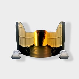 Precision Revo Bronze Gold Football Helmet Visor // Fits Kids, Youth & Adult Helmets // Eye Protection for Helmet and Facemask // Dark Tinted Visor (Revo Bronze Gold)