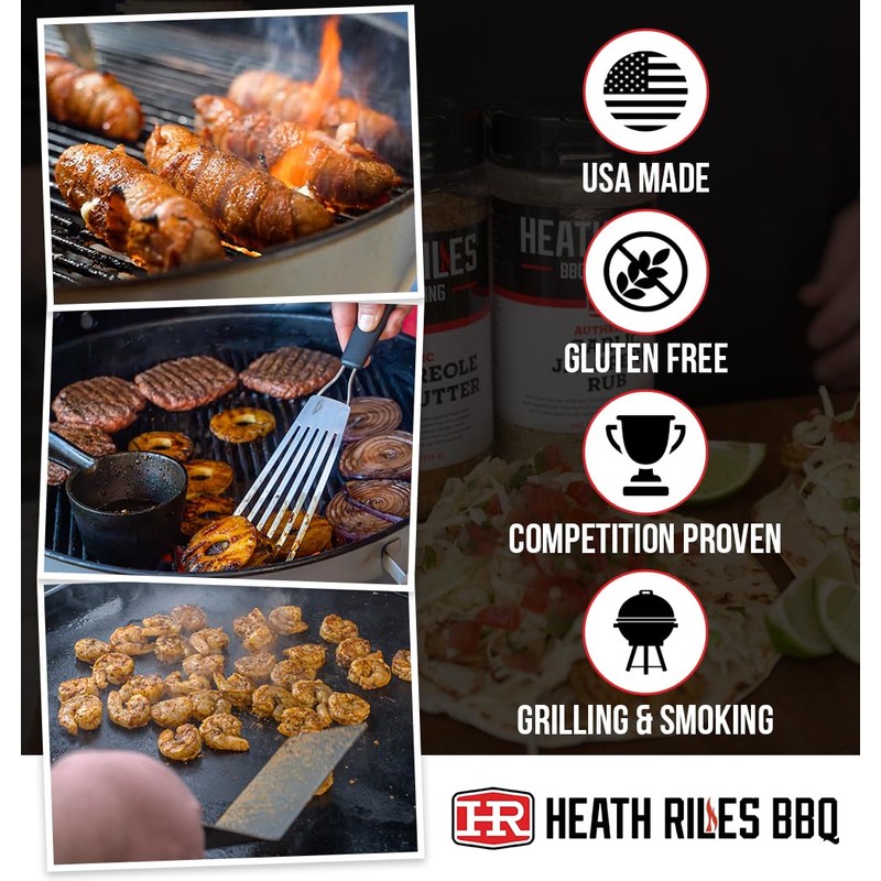 Heath Riles BBQ Rub - Pecan Seasoning, Champion Pitmaster Recipe,