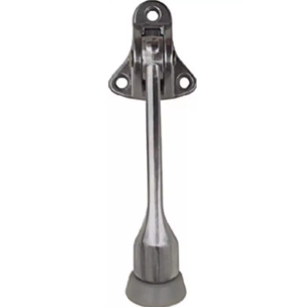 National Hardware Kickdown Door Stop National Hardware Zinc w/Rubber Satin