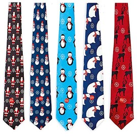 Premier 1 x Novelty Musical Christmas Tie for Adults Party Fancy Dress- One Random Supplied