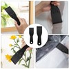 8 PCS Plastic Putty Knife Scraper, Black Flexible Putty Knife