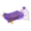 PATIKIL Moon Star Printed Organza Bags, 50 Pcs 7.09x5.1 Inch
