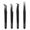 Eyelash Tweezers for Lash Extensions, Professional Lash Tweezers Kit