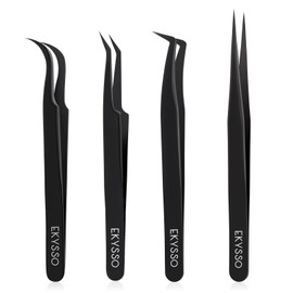 Eyelash Tweezers for Lash Extensions, Professional Lash Tweezers Kit