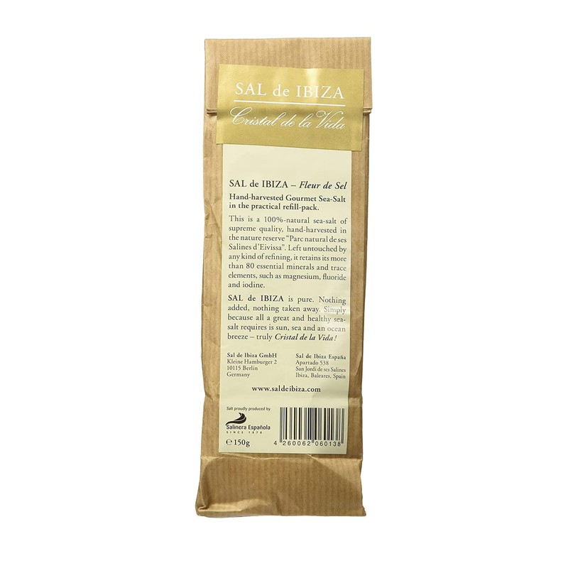 Fleur de Sel Sal de Ibiza 150 Gram Refill Bag