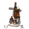 MOMENTS IN TIME Polyresin Christmas Village Building, Windmill with Village