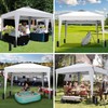 SANWAY 10x10 Pop Up Canopy Tent with Sidewalls x 4