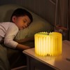 QXMGCBOK Retro Folding Book Lamp,Novelty LED Night Light,Relief 3-Color Desk