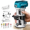MtiolHig Cordless Compact Router Compatible with Ma-kita Battery (Bare Tool),