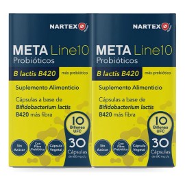 Pre Y Probióticos Digestivos 10 Billones Ufc Meta Line 2pack