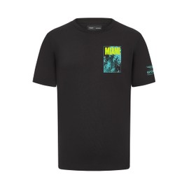 Aston Martin F1 Midnight Miami 2024 Tshirt - Multicolored - Size: XL
