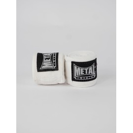 METAL BOXE Boxing Training Hand Wraps, White, 4 m