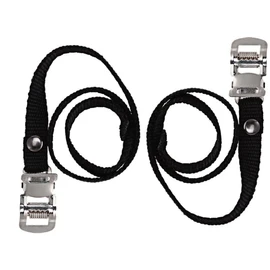 cyclingcolors 2x bike pedal straps with chrome clamps cycling fixie road exercise lashing singlespeed
