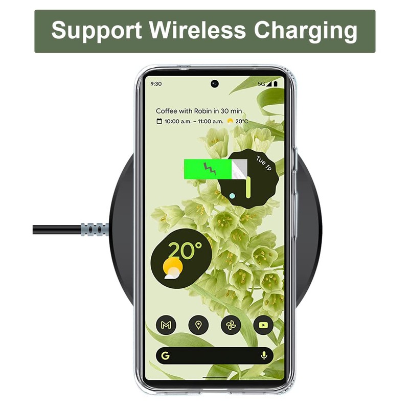 Unov Case Compatible with Pixel 6a Case Clear Transparent Slim