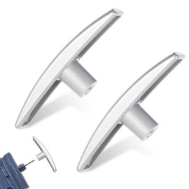 2Pcs Rv Dump Valve Handle, RV Waste Valve Handle Replacement Metal Sewer Dump Valve Handles Fits 1/2" & 2" & 3" Fits for Sewer Hose Kits