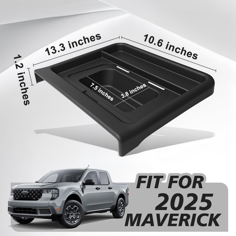 Muslogy Dashboard Storage Organizer Compatible with 2025 Ford Maverick Accessories