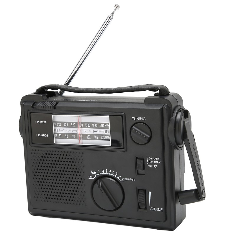 Crank Radio Portable FM AM WB Band Multi Powered Emergency