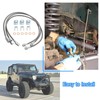 89715 Front/Rear Extended Brake Lines Replacement for Jeep Wrangler TJ