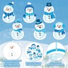 Epakh 24 Sets Snowman Craft Kit Tissue Paper Sign Craft