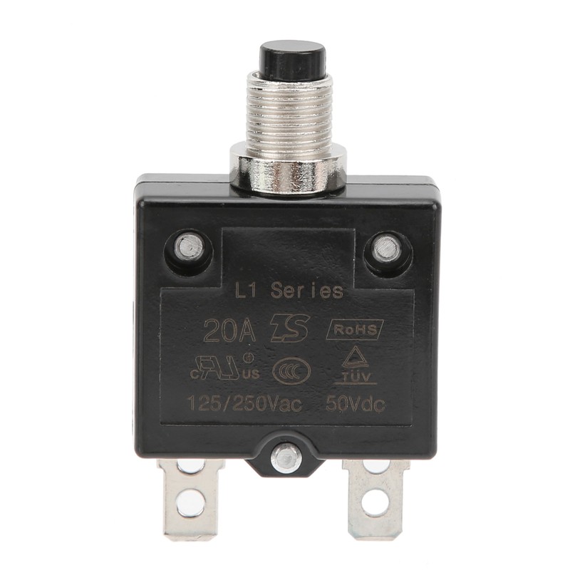 20A Overload Thermal Circuit Breaker with Quick Connect Terminals Waterproof