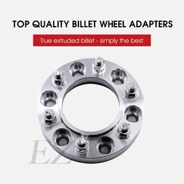 ezaccessory 4 Hub Centric Wheel Adapter 6x135 to 6x135 for Ford F150 2015+ Thickness 1 Inch 14x1.5 Studs