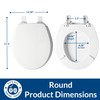 Mayfair Cassel Slow Close Toilet Seat, Easy Clean, Non Slip