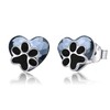 Pet Paw Earrings 925 Sterling Silver Dog Cat Paw Print