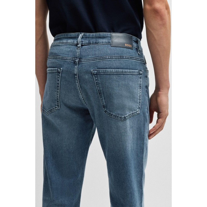 BOSS Men's Re.Maine BC-C Maine Medium Blue Regular Fit Jeans